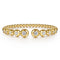 Bujukan 14K Yellow Gold and Diamond Split Bangle Bracelet - 1