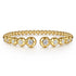 Bujukan 14K Yellow Gold and Diamond Split Bangle Bracelet - 1
