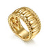 Bujukan 14K Yellow Gold Wide Band Ring - 4