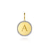 Diamond 24mm Round Medallion Pendant in 14K Yellow Gold - 6