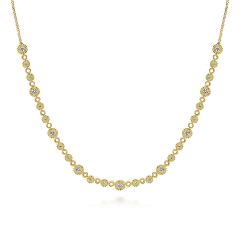 Bujukan Diamond Necklace in 14K Yellow Gold - 1