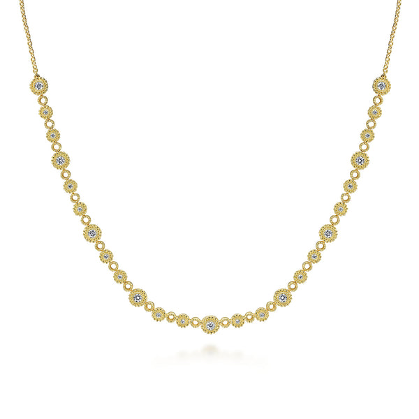 Bujukan Diamond Necklace in 14K Yellow Gold - 1