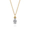 Bujukan 14K Yellow Gold Diamond Teardrop Pendant Necklace - 2