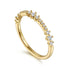 14K Yellow Gold Diamond Stackable Ring - 4