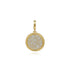 Bujukan Diamond Pave Medallion Pendant in 14K Yellow Gold - 1