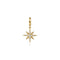 Star Charm with Detachable Bail in 14K Yellow Gold and Diamonds - 2