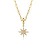 Bujukan Diamond Star Charm with Detachable Bail in 14K Yellow Gold - 4