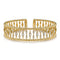 Bujukan Diamond and Bujukan Beads Cuff Bangle Bracelet in 14K Yellow Gold - 2