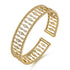 Bujukan Diamond and Bujukan Beads Cuff Bangle Bracelet in 14K Yellow Gold - 3