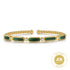 Bujukan Diamond and Malachite Bangle in 14K Yellow Gold - 2