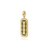Bujukan Diamond and Onyx Medallion Pendant in 14K Yellow Gold - 3