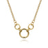 Contemporary 14K Yellow Gold Hollow Tube Link Necklace - 2