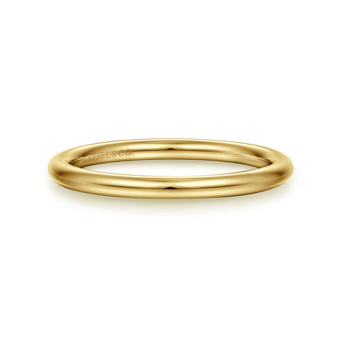 Contemporary 14K Yellow Gold Matching Wedding Band - 2