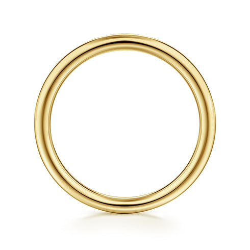 Contemporary 14K Yellow Gold Matching Wedding Band - 3