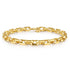 Classic 14K Yellow Gold Solid Faceted Chain Bracelet - 3
