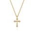 Bujukan 14K Yellow Gold Cross Pendant Necklace - 2