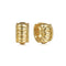 Bujukan 14K Yellow Gold Huggie Earrings - 2