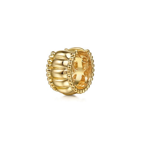 Bujukan 14K Yellow Gold Huggie Earrings - 4