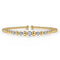 Bujukan Diamond Stations Bangle in 14K Yellow and White Gold - 1