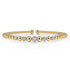Bujukan Diamond Stations Bangle in 14K Yellow and White Gold - 1