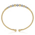 Bujukan Diamond Stations Bangle in 14K Yellow and White Gold - 3
