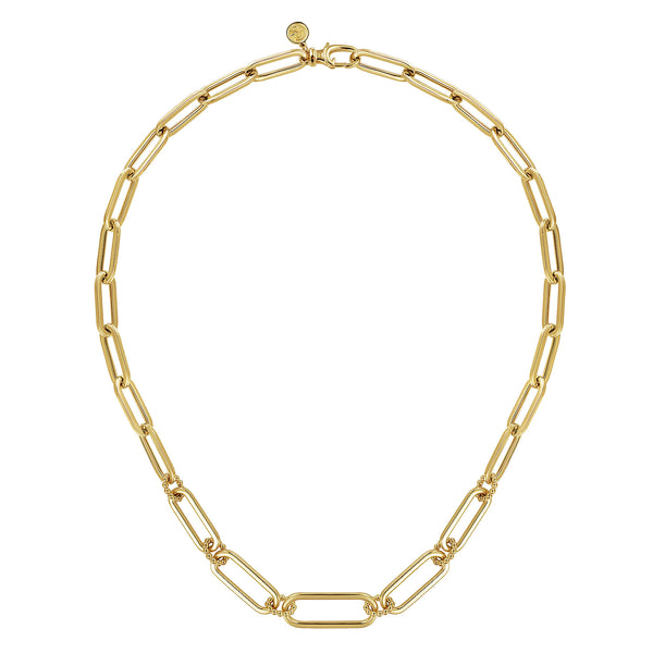 Bujukan 14K Yellow Gold Chain Necklace - 1