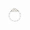Menottes Dinh Van Chain Ring in 18K White Gold with Diamonds - 1