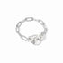 Menottes Dinh Van Chain Ring in 18K White Gold with Diamonds - 3