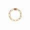 Le Cube Chain Ring in 18K Yellow Gold with Pink Sapphire - 1