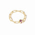 Le Cube Chain Ring in 18K Yellow Gold with Pink Sapphire - 2