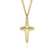 Contemporary 14K Yellow Gold Cross Pendant Necklace - 2