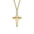 Contemporary 14K Yellow Gold Cross Pendant Necklace - 2