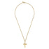 Contemporary 14K Yellow Gold Cross Pendant Necklace - 4