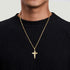 Contemporary 14K Yellow Gold Cross Pendant Necklace - 5
