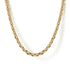 22 Inch 2.85mm 14K Yellow Gold Hollow Men's Link Chain Necklace - 1