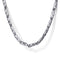 Contemporary 925 Sterling Silver Hollow Men's Link Chain Necklace - 2