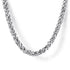 Classic 925 Sterling Silver Men's Wheat Chain Necklace - 2