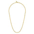 22 Inch 3.6mm 14K Yellow Gold Hollow Men's Link Chain Necklace - 3
