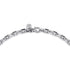 Classic 22 Inch Sterling Silver Faceted Men's Link Chain Necklace - 3