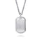 Bujukan 22 Inch 925 Sterling Silver Dog Tag Pendant Necklace - 1