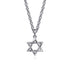 Contemporary 22 Inch 925 Sterling Silver Star Pendant Necklace - 2
