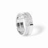 Seventies Medium Ring in 18K White Gold with Diamonds - 1