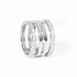Pulse Paved 3 Rows Ring in 18K White Gold and Diamonds - 1