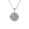 Vintage Inspired 14K White Gold Filigree Diamond Locket Necklace - 1