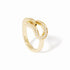 Maillon Large Ring in 18K Yellow Gold with Diamonds - 3