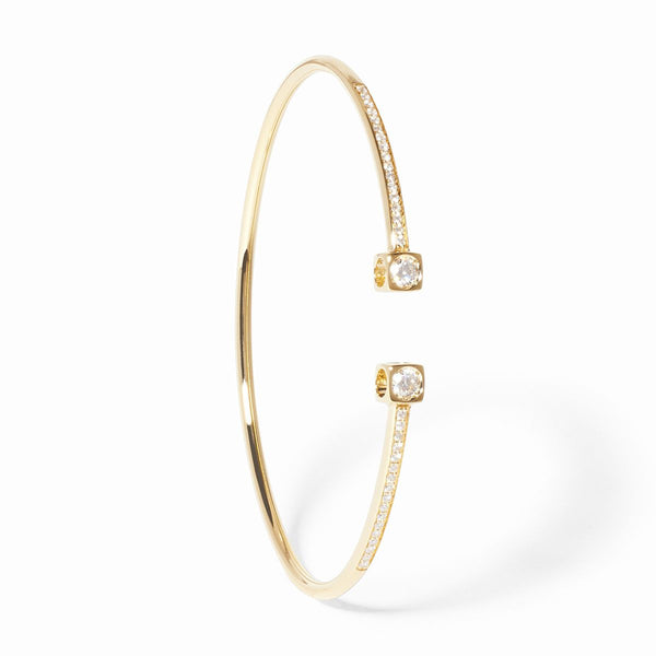 Le Cube Diamant Medium Bracelet in Yellow Gold and Diamonds - 1