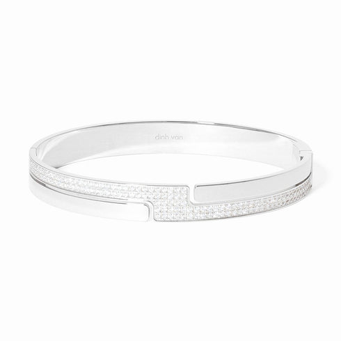 Seventies White Gold Diamond Bracelet - 2