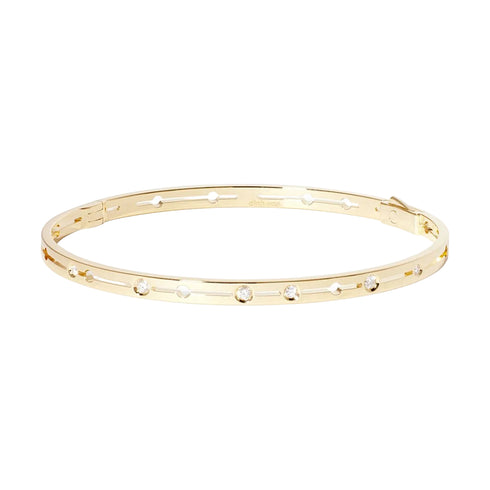 Pulse Bracelet Small Model in Yellow Gold with Diamonds - 2