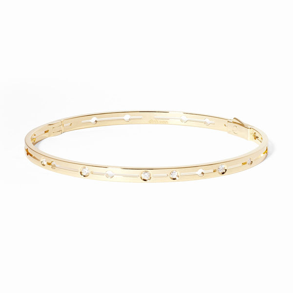 Pulse Bracelet Small Model in Yellow Gold with Diamonds - 2