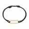 Maillon L Cord Bracelet in Yellow Gold with Diamonds - 1